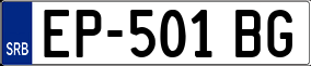 Trailer License Plate